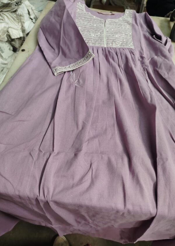 Avaasa lavender Colour Dress For Women Size S
