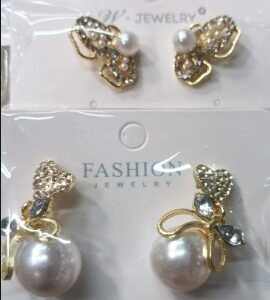 Multidesign Fancy Earring Stud For Women Pack Of 2