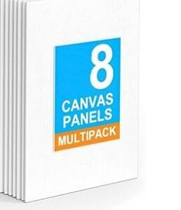 Artlicious Canvases For Painting Board Pack Of 8