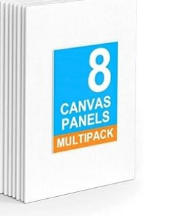Artlicious Canvases For Painting Board Pack Of 8