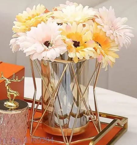 Geometric Golden Tea light Candle Holder