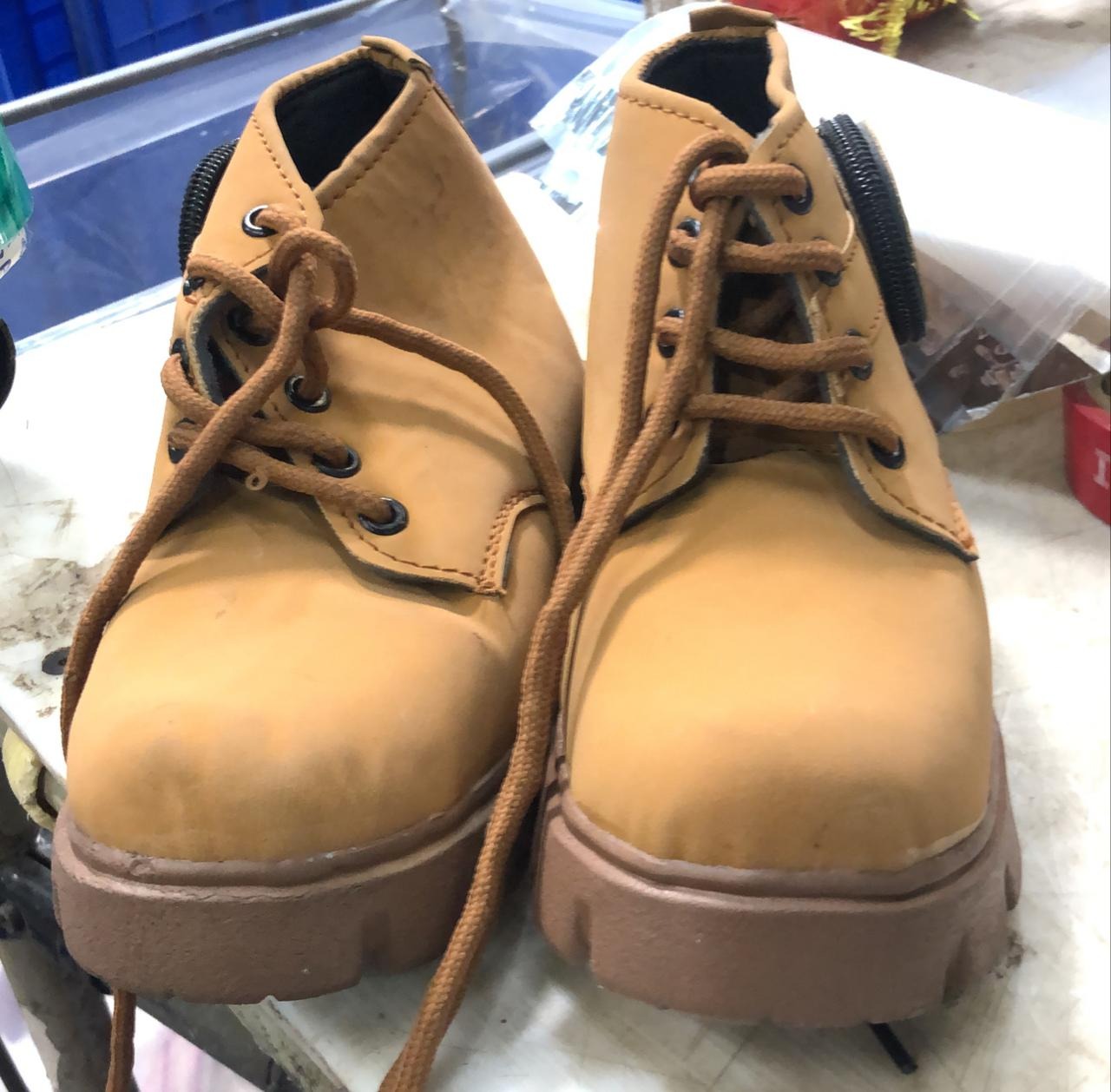Brown Color Shoes For Kids Boys Size 13