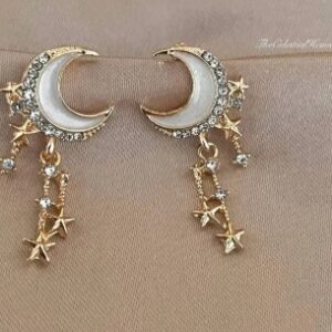 Exotic leaf Drop Earrings Alloy Drops Danglers Golden