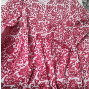 Womens Printed Top Size M Pink
