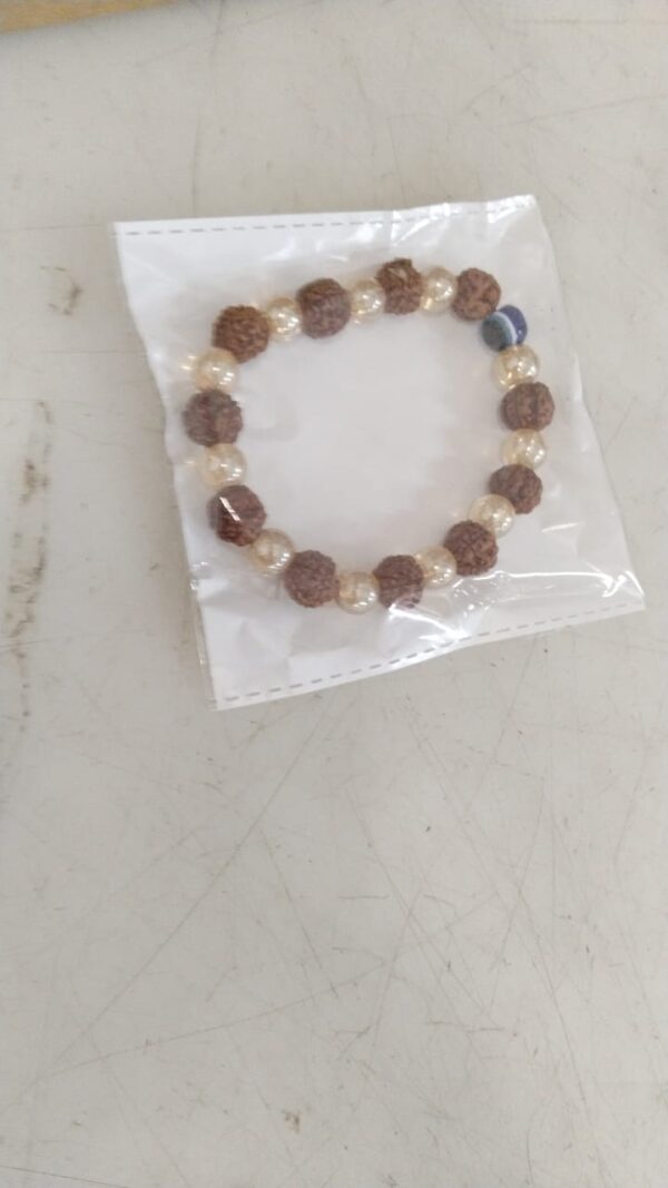 Mahadev Pearls Sphatik Bracelet Healing Crystal Bracelet