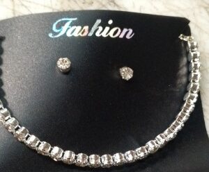 Silver Plated Necklace Set For Women