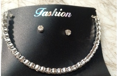 Silver Plated Necklace Set For Women