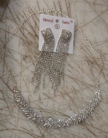 Women Silver Plated Necklace Set