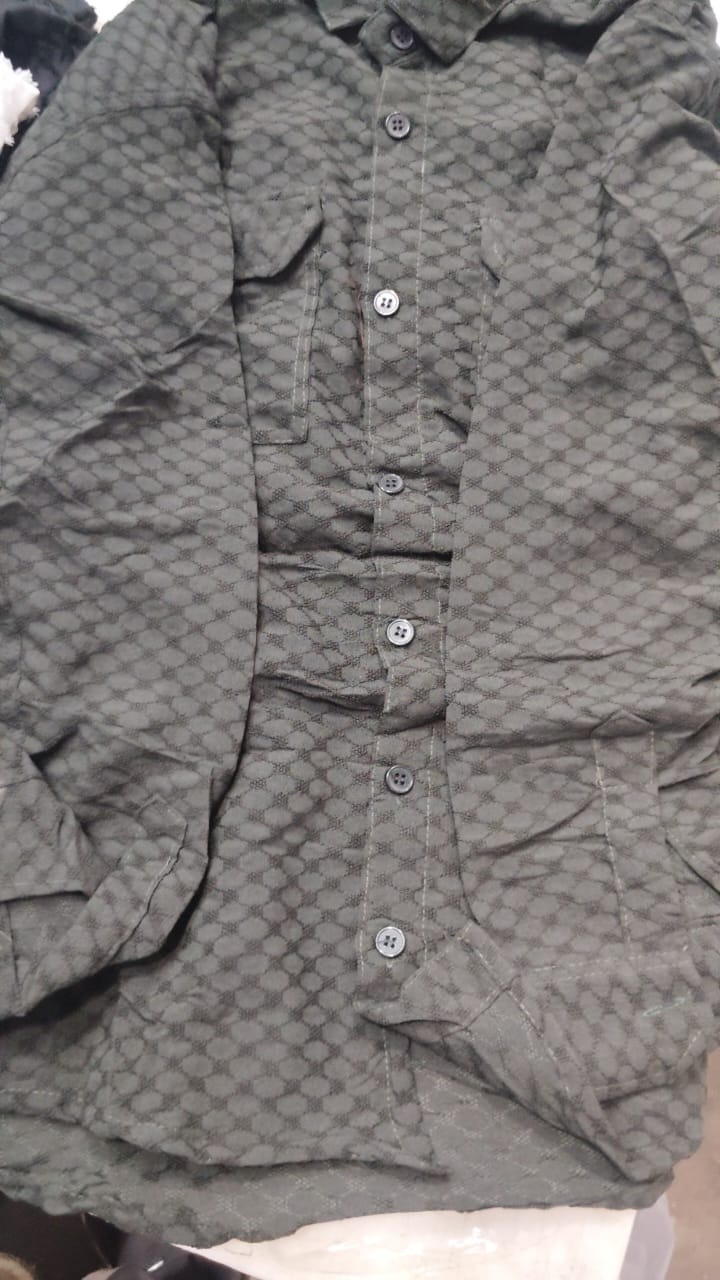 Men Green Color Shirt Size M