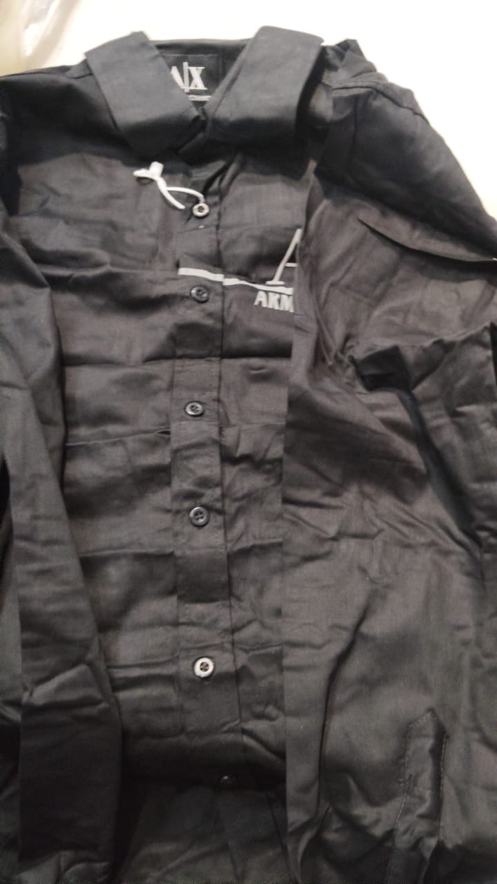 Men Black Color Shirt Size l