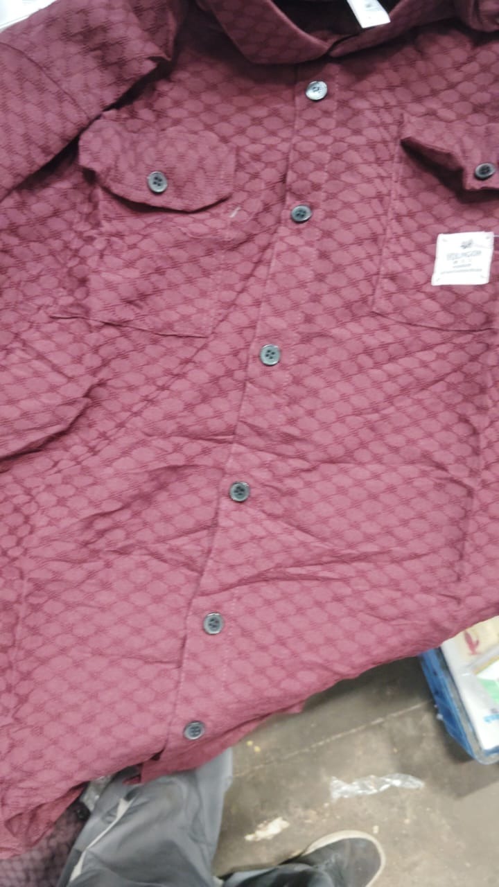 Men Maroon Color Shirt Size l