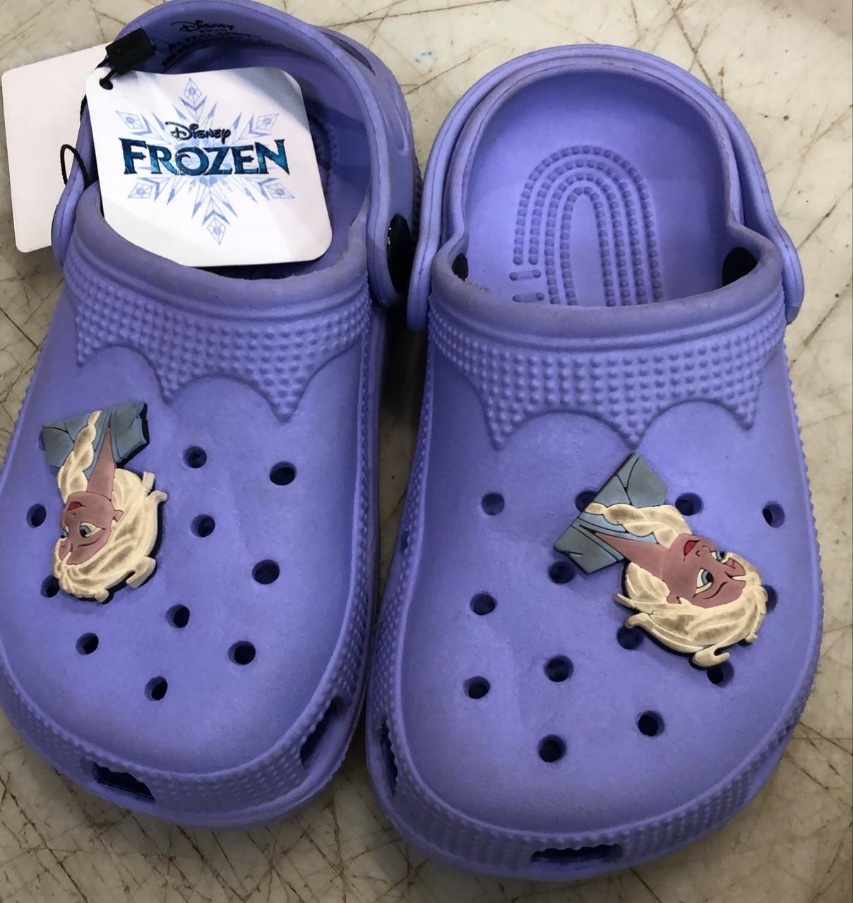 Frozen Purple Color Clogs For Kids Boys Size 7