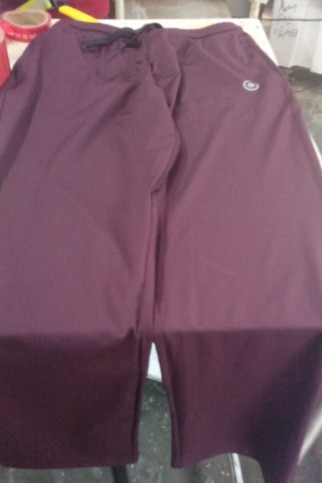 Men Self Design Wine Track Pants Size M