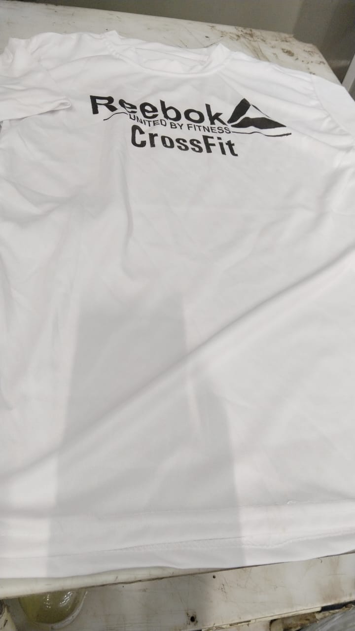 White Color Printed T Shirt For Men Size M