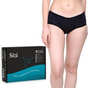Sizi Women Heavy Period Panty Black Size L