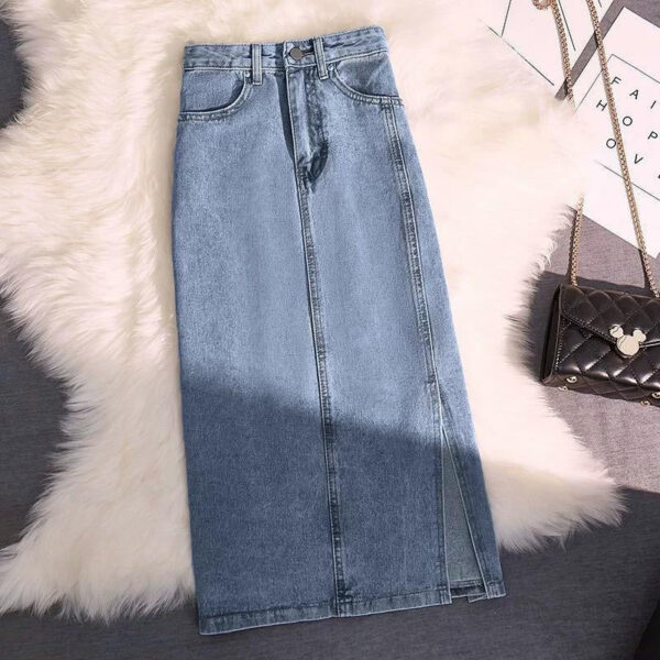 Rubello Maxi Statement Denim Skirt Colour Blue Size Xs