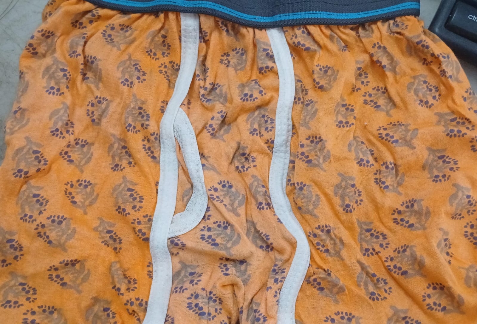 Underwear For Kids Color Orange Size 7 To 8 Yrs