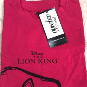 Pink Color T Shirt For Men Size S