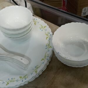Cello Dinner Set White Printed 20Pcs