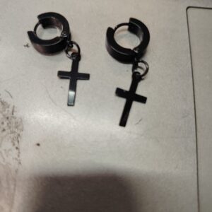 Black Stainless Steel Earrings For Men And Women