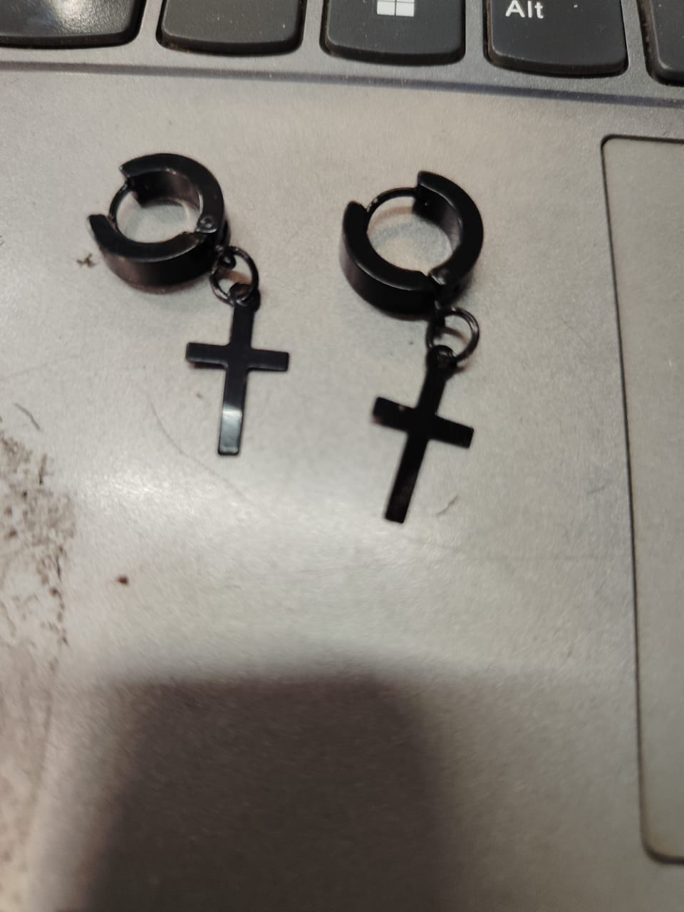 Black Stainless Steel Earrings For Men And Women