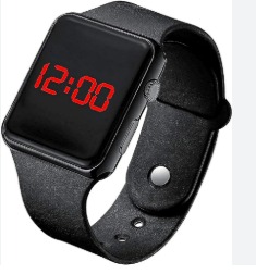 Digital Led Black Watch For Kids