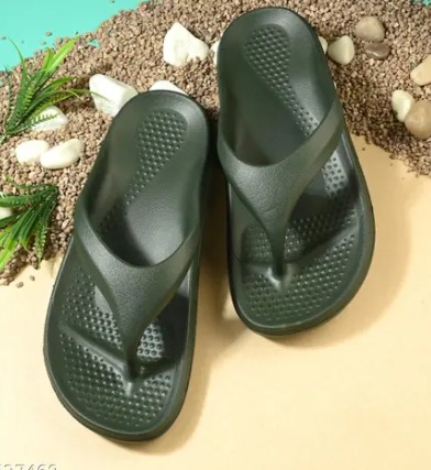 New Attractive Lightweight Casual Flip Flop Slipper For Women Green Size 8