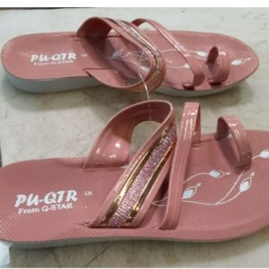 Dusty Rose Colour Flat Slipper For Womens Size 5