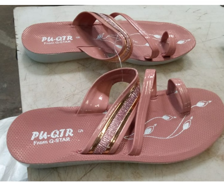 Dusty Rose Colour Flat Slipper For Womens Size 5