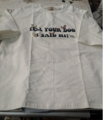 Women White T Shirt Printed Size M