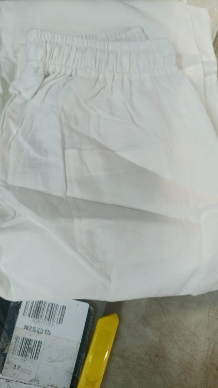 Women Track Pants White Colour Size M