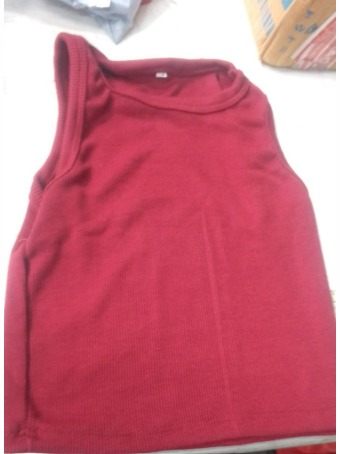 Women Maroon Sleeveless Top Size S