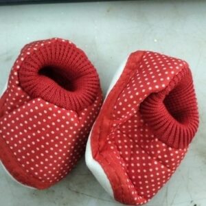 Nb Baby Red Printed Color Shoe