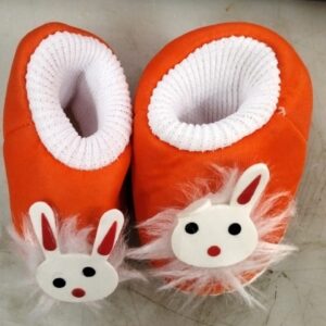 Nb Baby Orange Printed Color Shoe