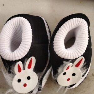 Nb Baby Black Printed Color Shoe