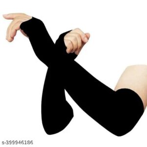 Lasya Black Sleeves Unisex 4Pcs Pack Of 2