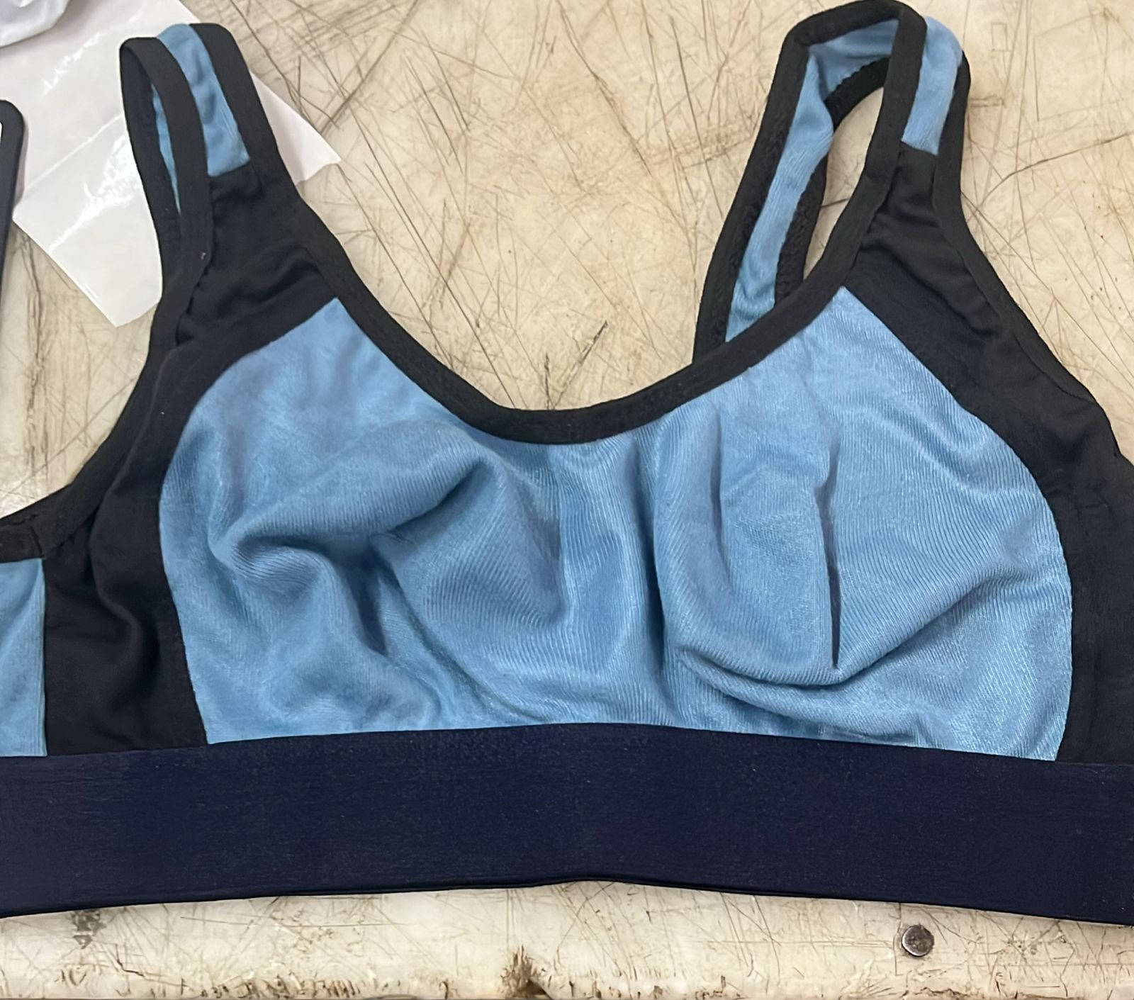 Women Sports Bra Light Blue Colour Size 32