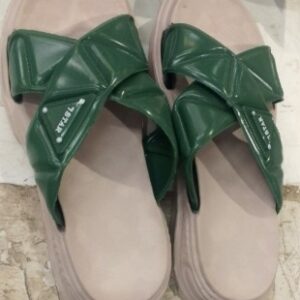 Green Stylish Slippers For Women Size 36