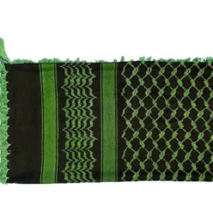 Polycotton Women Fancy Scarf Black Green