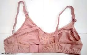 Women Cotton Padded Bra Light Pink Colour Size 34