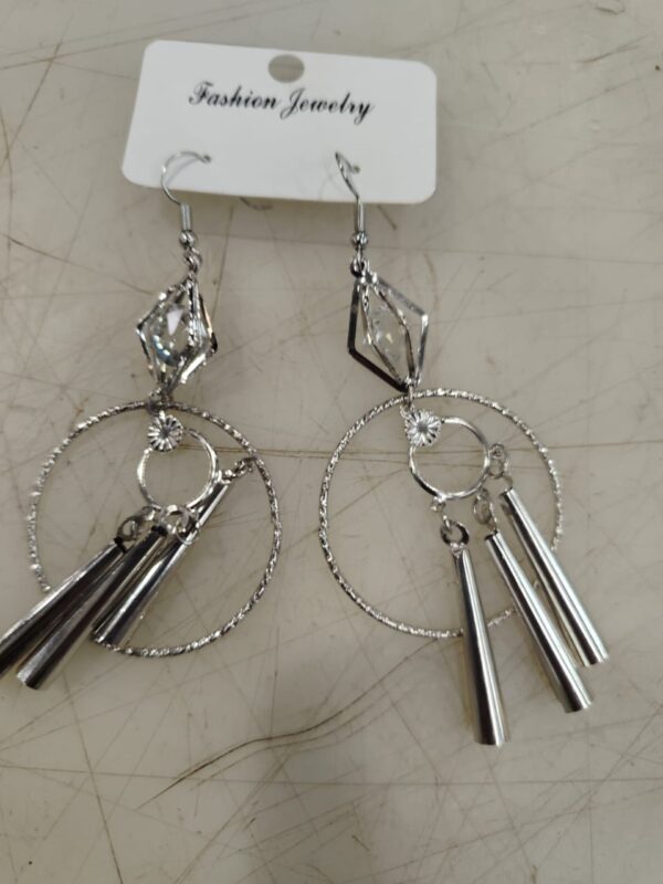 Silver Colour Earrings For Women