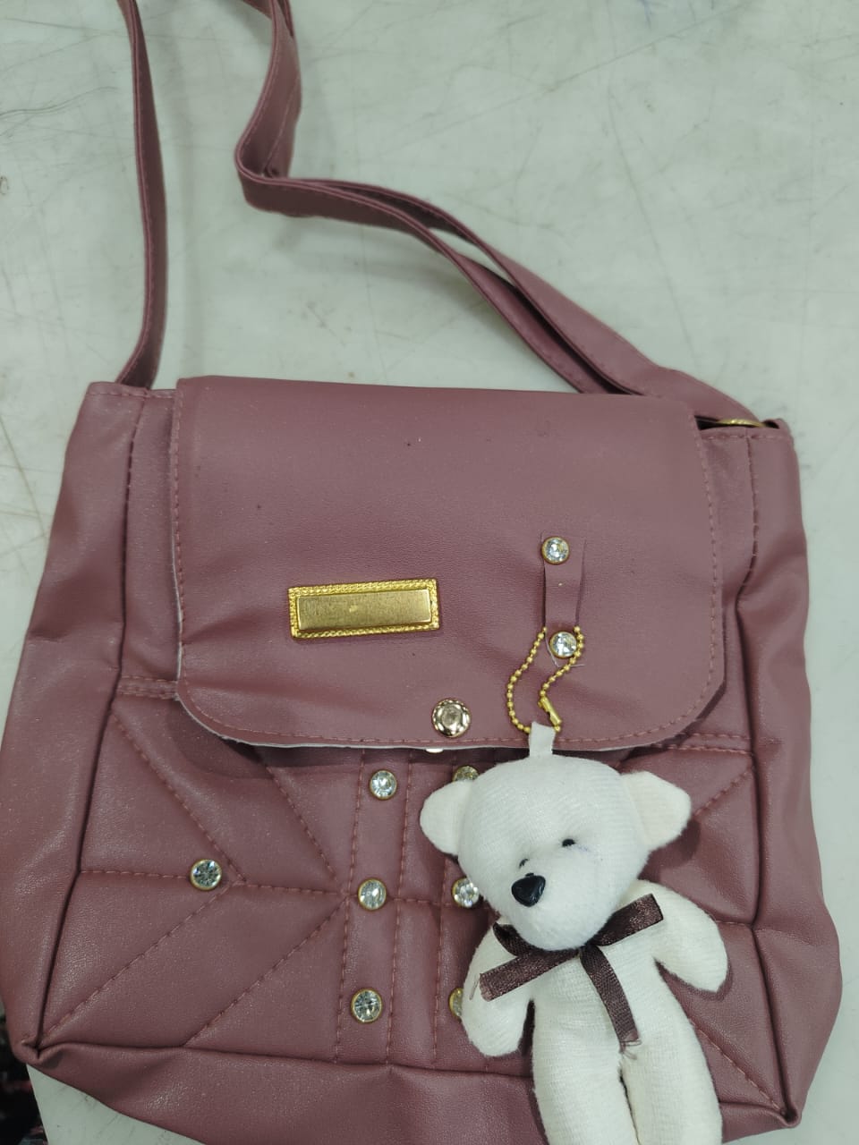Dark Dusty Pink Colour Sling Bag For Women