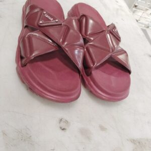 Maroon Ladies Heel Slippers For Women Size 36