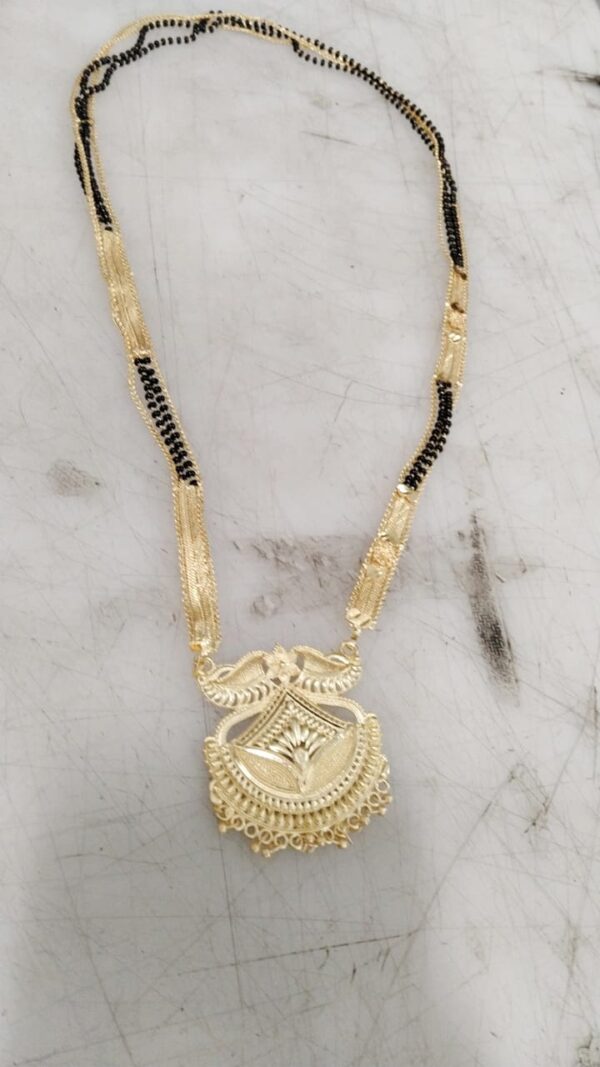Golden Color Art Alloy Mangalsutra For Women