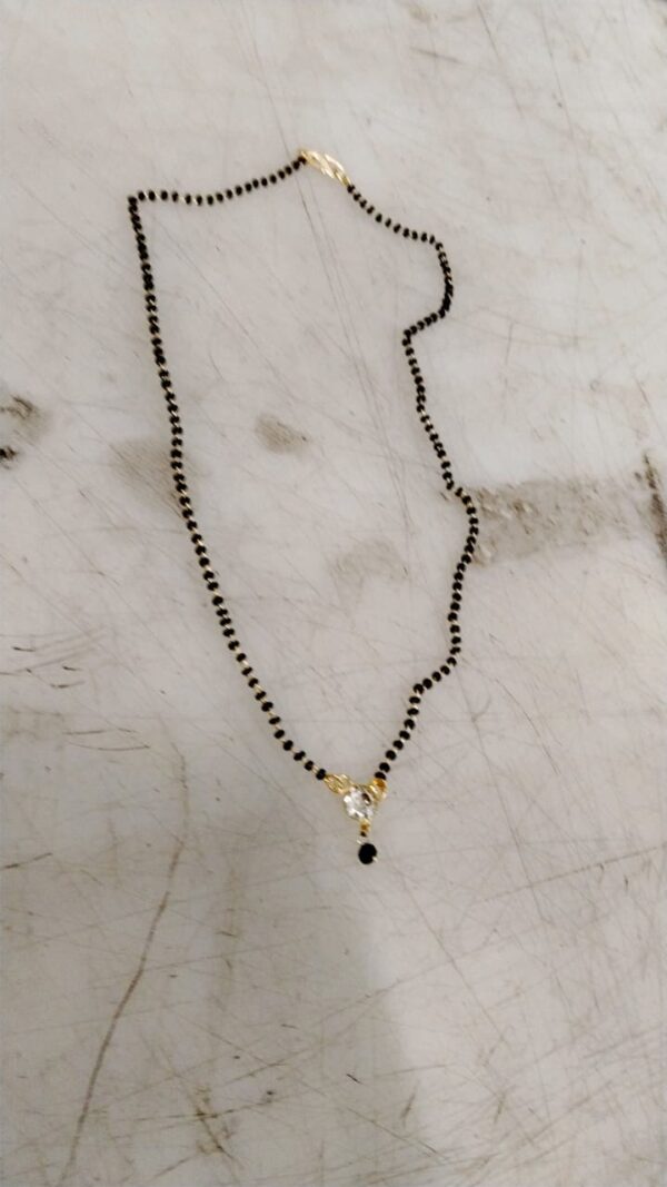 Black And Golden Color Mangalsutra For Women