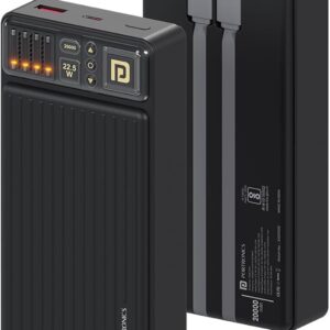 Portronics Luxcell Bind 20K 20000Mah Power Bank With 22Point5W Fast Charging Inbuilt Type C