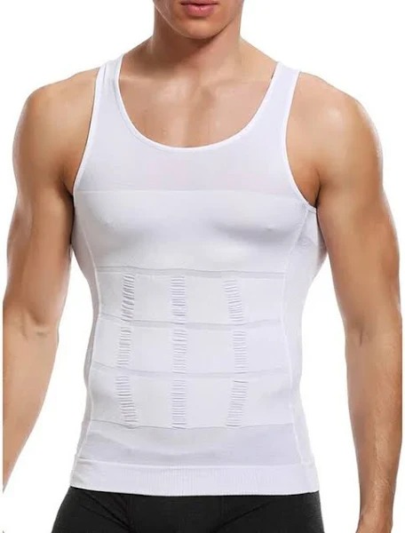 Slim N Lift White Slimming Shirt For Men Size S
