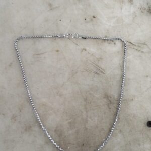 Men Woman Silver Neck Chain