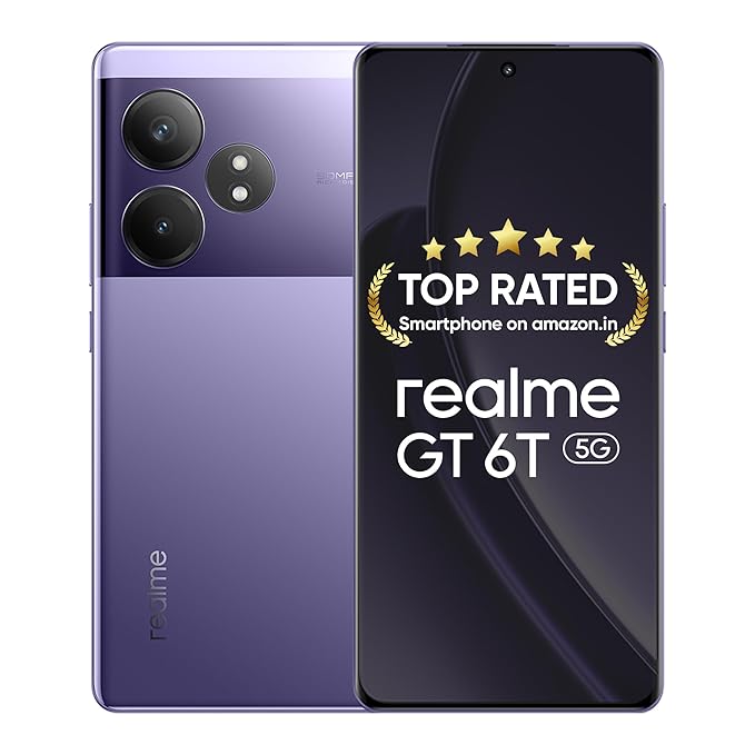 Realme Gt 6T 5G 8Gb Ram256Gb Storage Miracle Purple Imei No 863768073370171