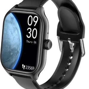 Pebble Vista 1Point99 Hd Infinite Display Bt Calling Health Suite Smartwatch Jet Black